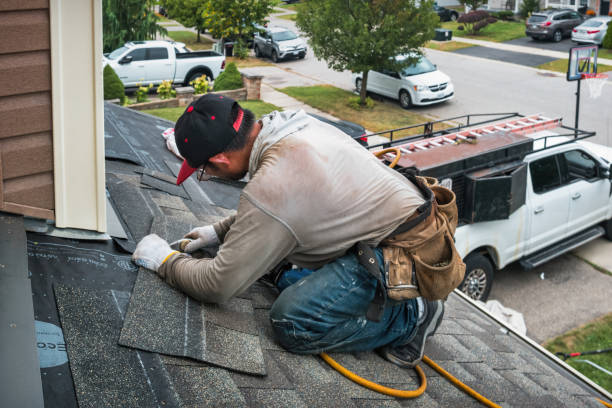 Professional Gutter Repair And Installation technician working in Crooksville, OH